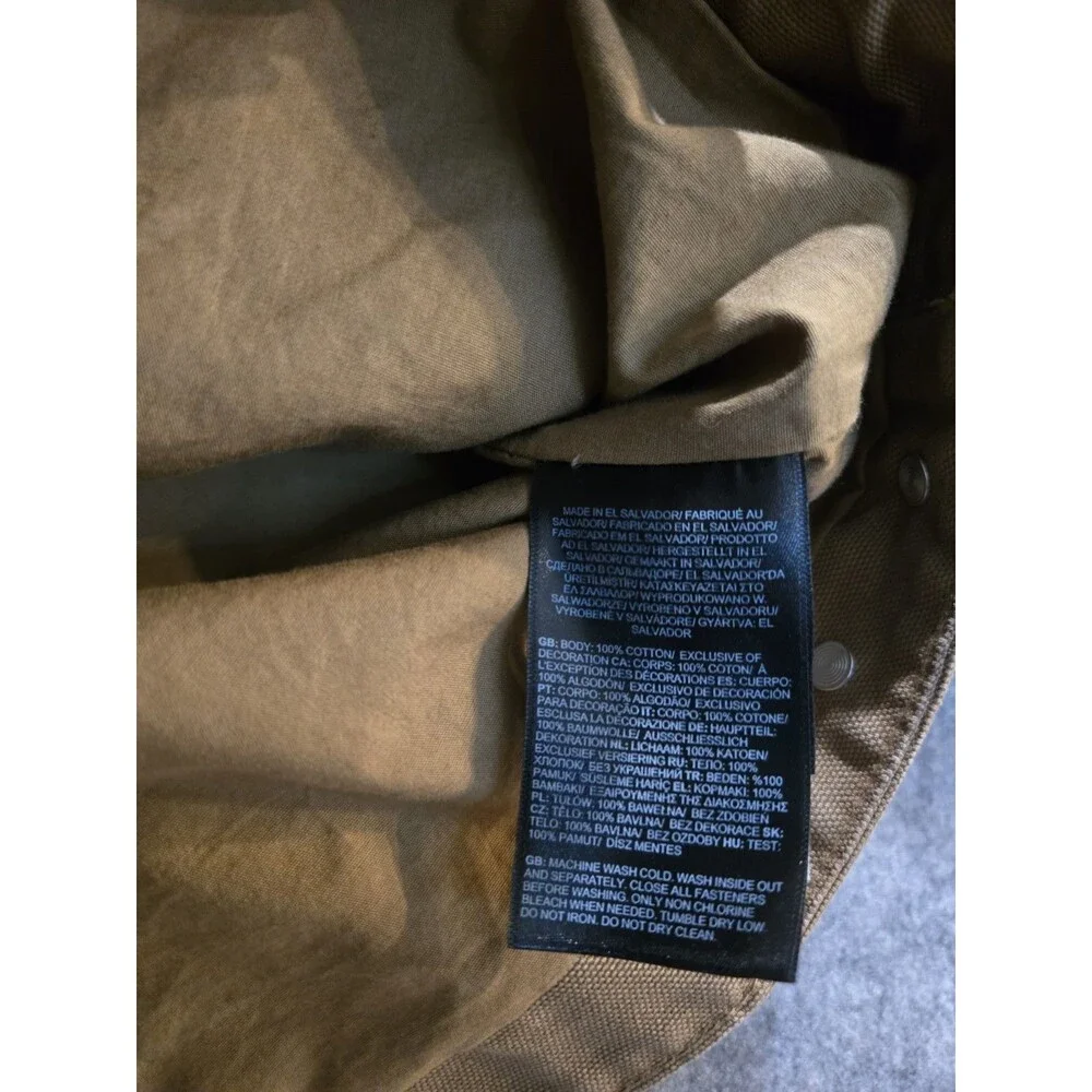 The North Face Cedar Canvas A8B72 Camel Zip Chore Field Work  Barn Jacket Sz M